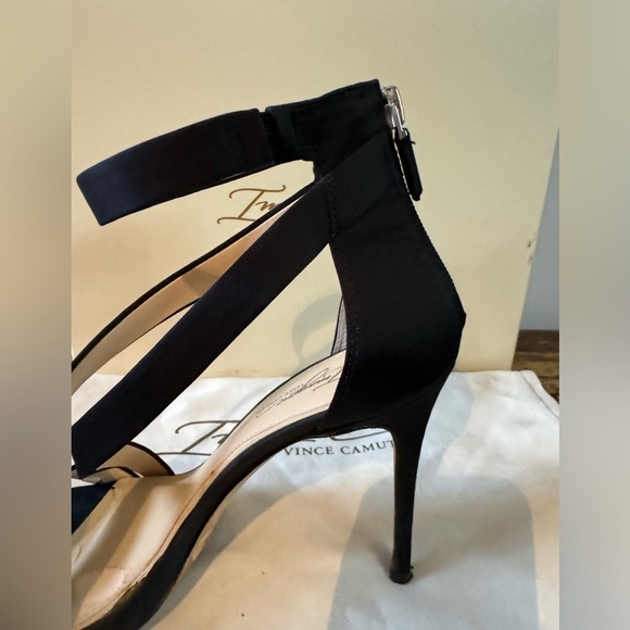 Imagine by Vince Camuto-black satin evening shoe-size 7.5 - Picture 9 of 11